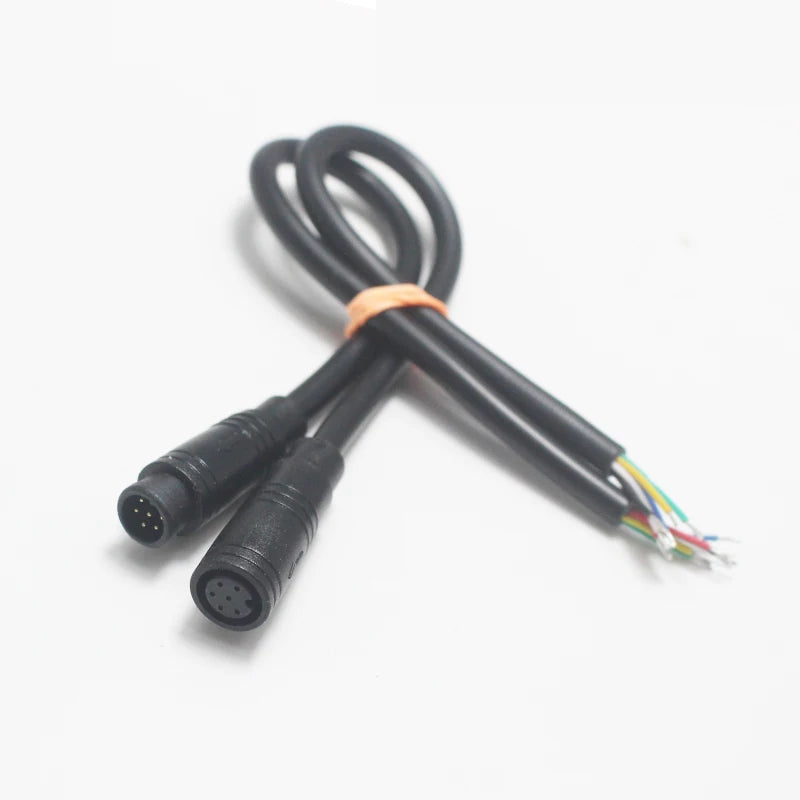 20CM M8 2 3 4 5 6 Pin Electric Bicycle Butt Plug Connector Wiring Line Scooter Brake Cable Pluger Signal Connecting Sensor