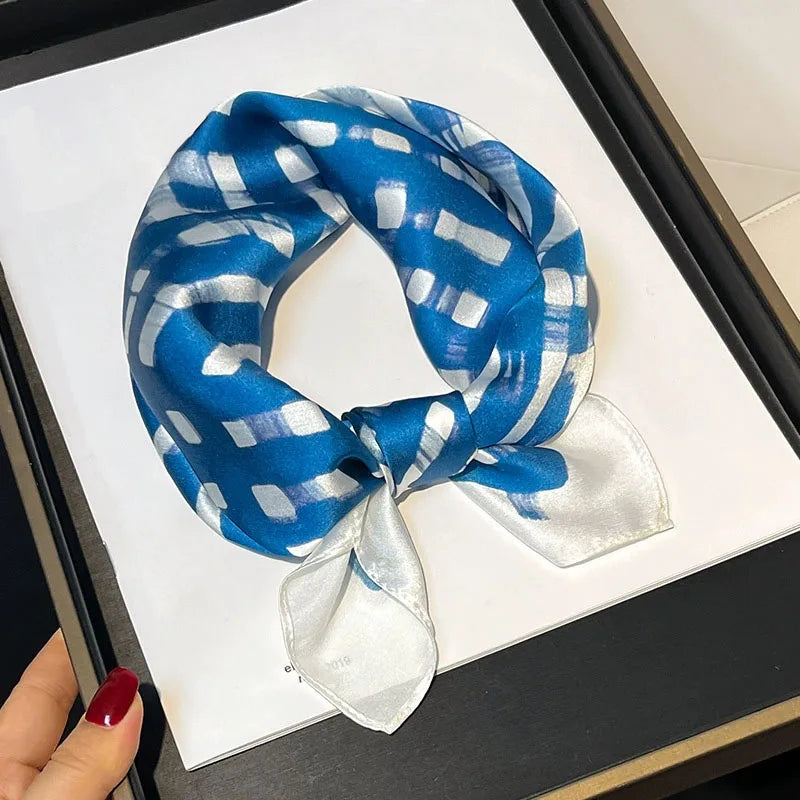 Scarf 100% Silk Bandana Women Square Scarves Wrap Kerchief Spring Fashion Luxury High Quality Headband Hijab Shawls 2026