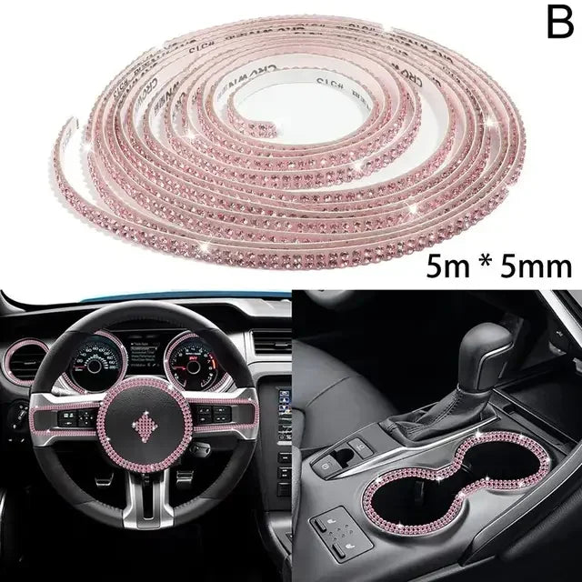 Car Decorative Stickers Auto Crystal Artificial Diamond Girls Car Decoration Accessories Auto Interior Cover Waterproof amagi
