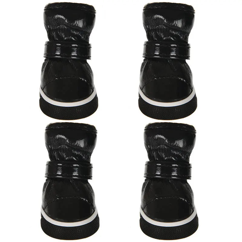 Waterproof Dog Shoes For Small Medium Dogs Cats Winter Warm Puppy Snow Boots Outdoor Adjustable Chihuahua Pug Shoes Pet Sneakers