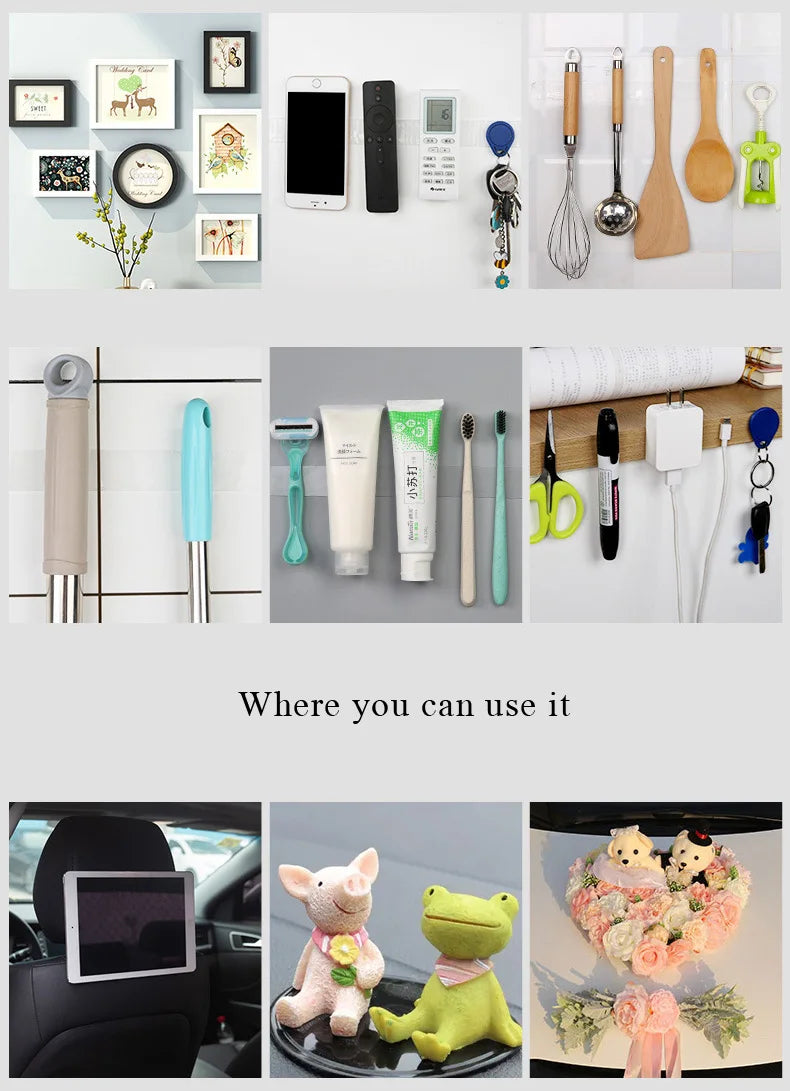 Nano Tape Waterproof Wall Stickers Traceless Removable Kitchen Bathroom Accessories Home Decor Transparent Double Sided Tapes