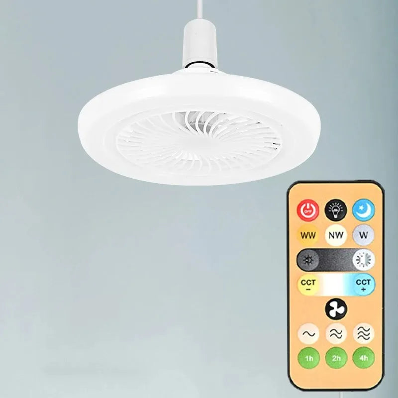 E27 Remote Control Wireless Switch, Adjustable 3 Colors & 3 Gears, 1-4H Timer, Easy Install, Energy Saving