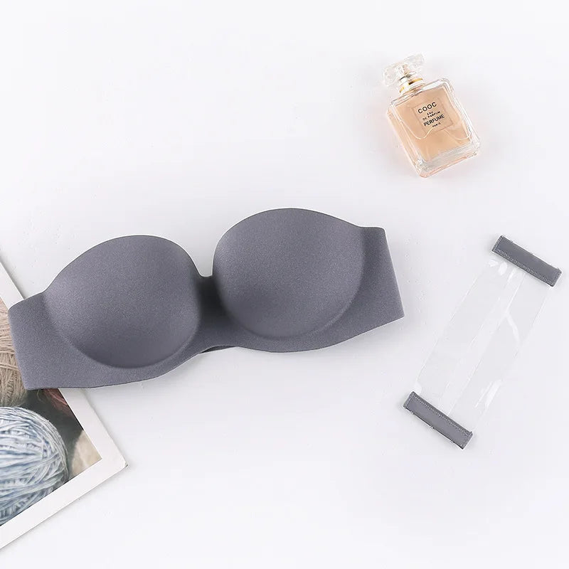Sexy Strapless Bras Women Wireless Bralette Soft Female Underwear Ladies Seamless Bras Invisible Bra With 2pcs Straps