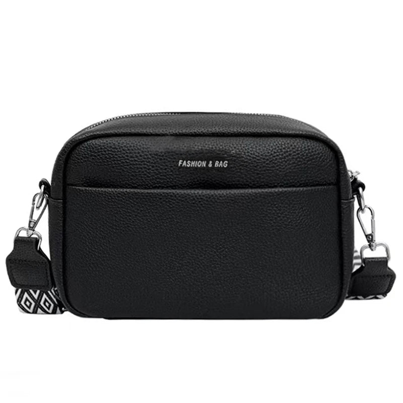 Trendy PU Crossbody Shoulder Bag for Women Stylish Design Pattern Strap Practical for Daily Casual Activities Outings