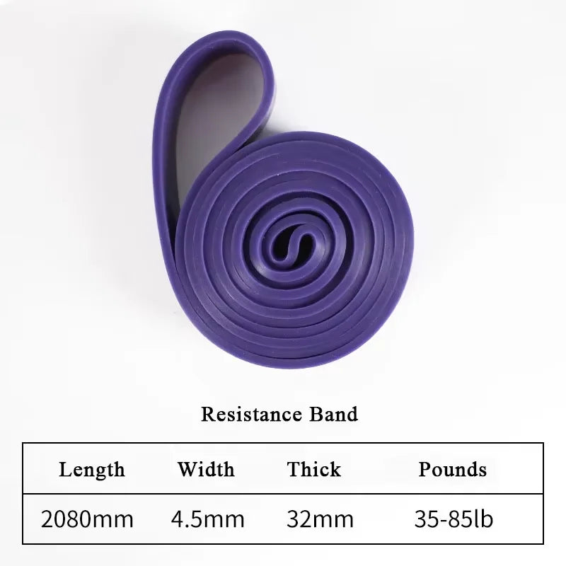 1pc Stackable Heavy Tension TPE Resistance Band Set - Anti-Snap for Home Gym Muscle Strength & Body Stretching Yoga Gym
