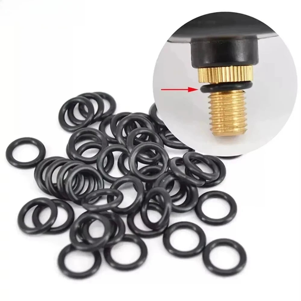 50pcs Rubber O Rings Black for Fishing Bite Alarms, Rod Pods, Bars Fishing Accessories