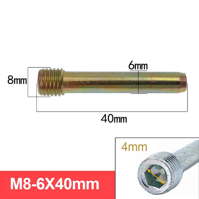 Motorcycle Lower Pump Disc Brake Pad Fixing Screw M8 M10 M7 Hexagonal Guide Bolt Guide Pin
