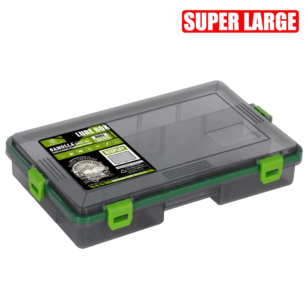SAMOLLA Fishing Tackle Waterproof Box Lure Storage Lure Hook Boxes Baits Container Storage Case Fishing Accessories