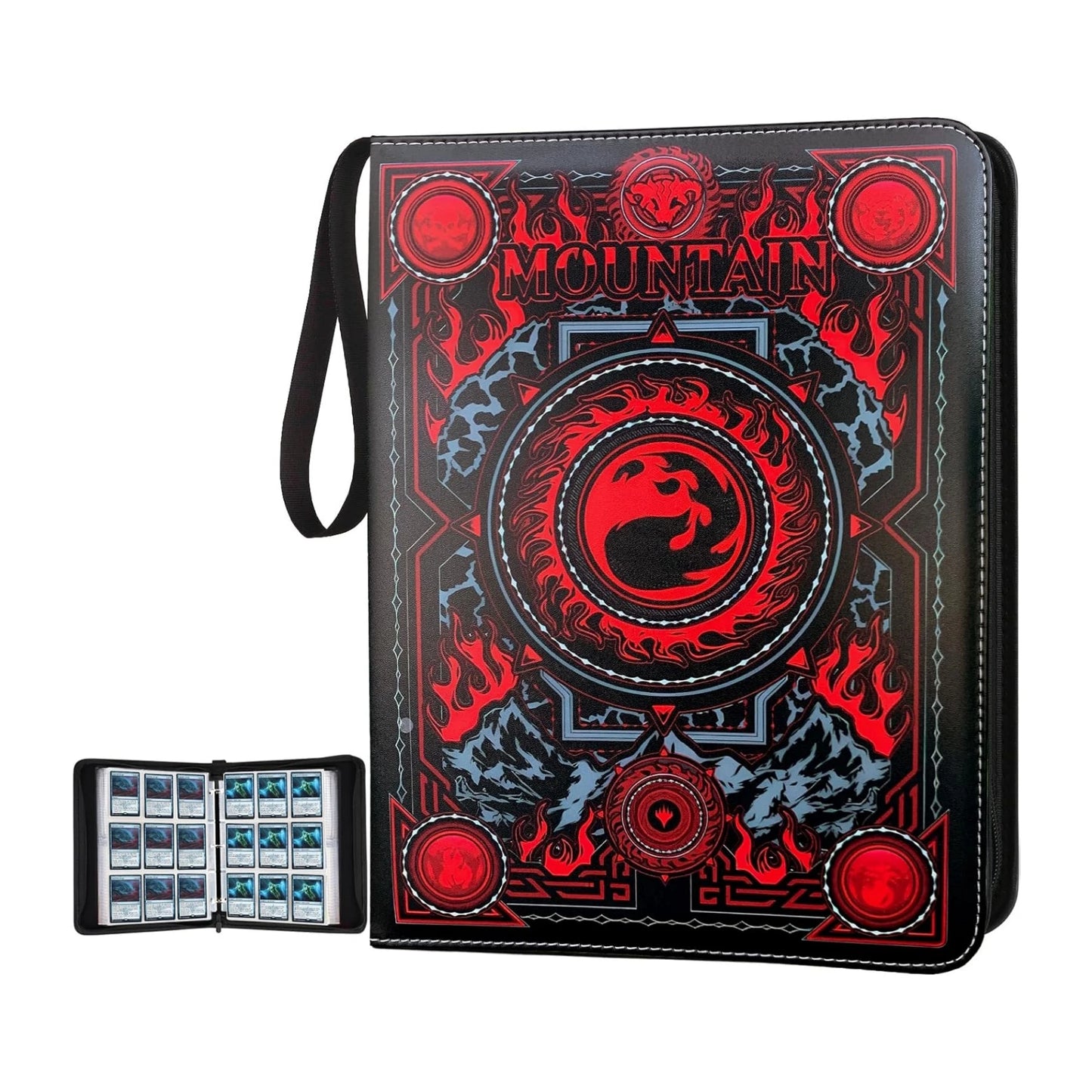 9 Pocket Card Binder with Sleeves 900 Double Sided Pocket Premium Collector Card Album,Card Collection Folder for Game,Sport