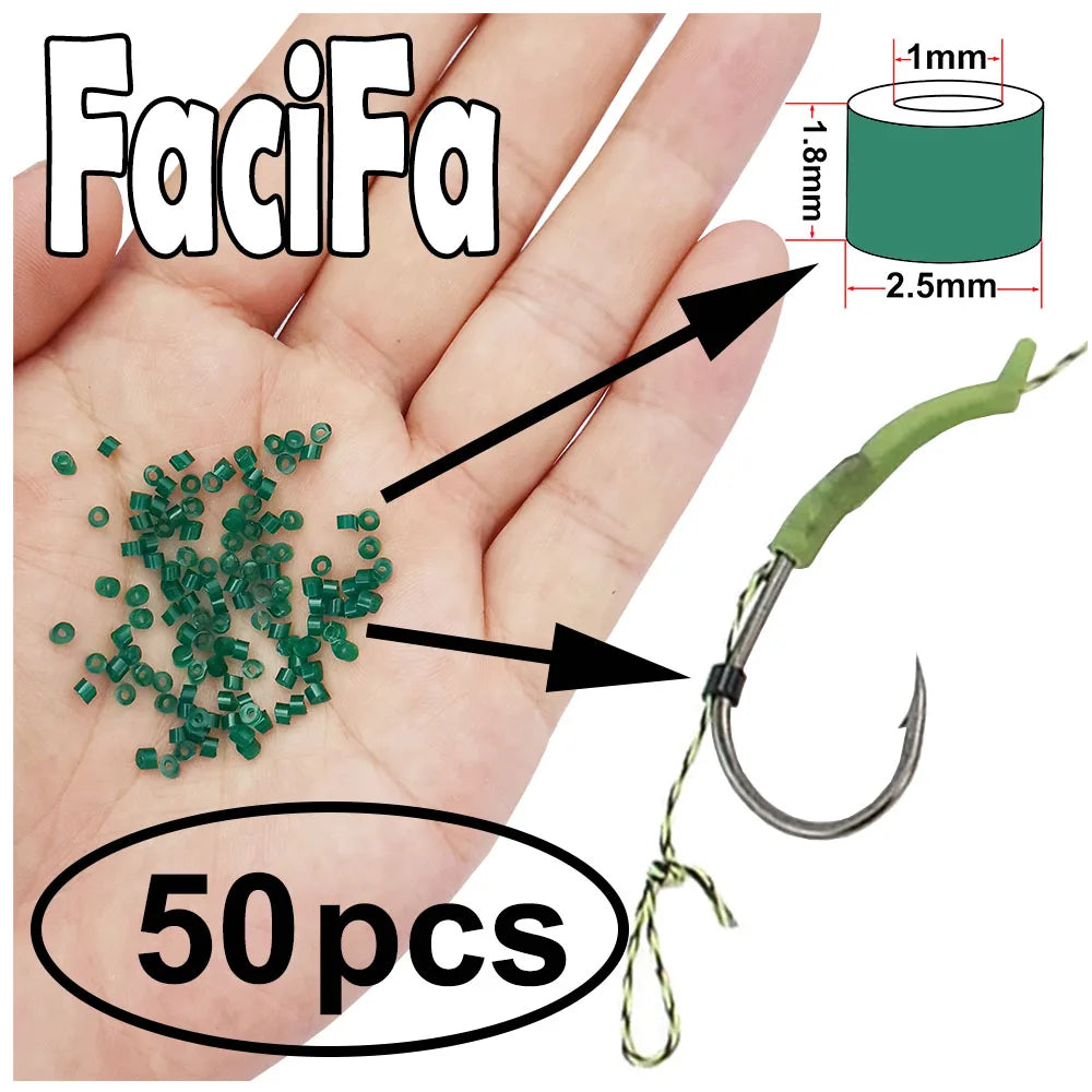 10 sets Carp Fishing Accessories Lead Clip Quick Change Swivel Tail Rubber Anti Tangle Sleeves Carp Rig Coarse Fishing Tackle