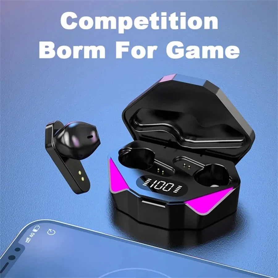 Fashion Bluetooth Earphones Wireless Headset with Microphone for Sports Running And Gym Game Headphones
