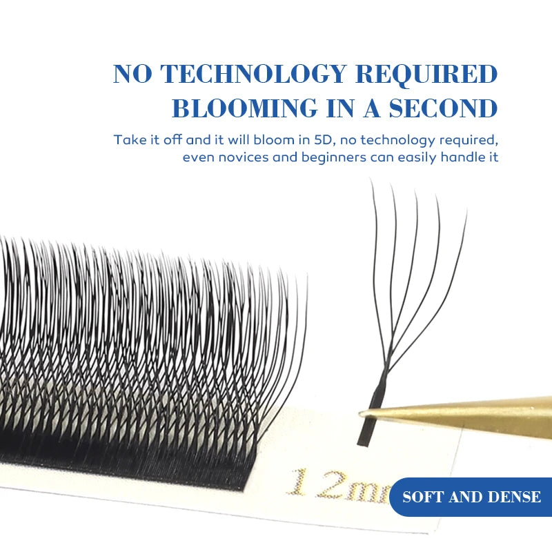 DeceMars U-Shaped 5D Eyelash Extensions (12lines/Tray)