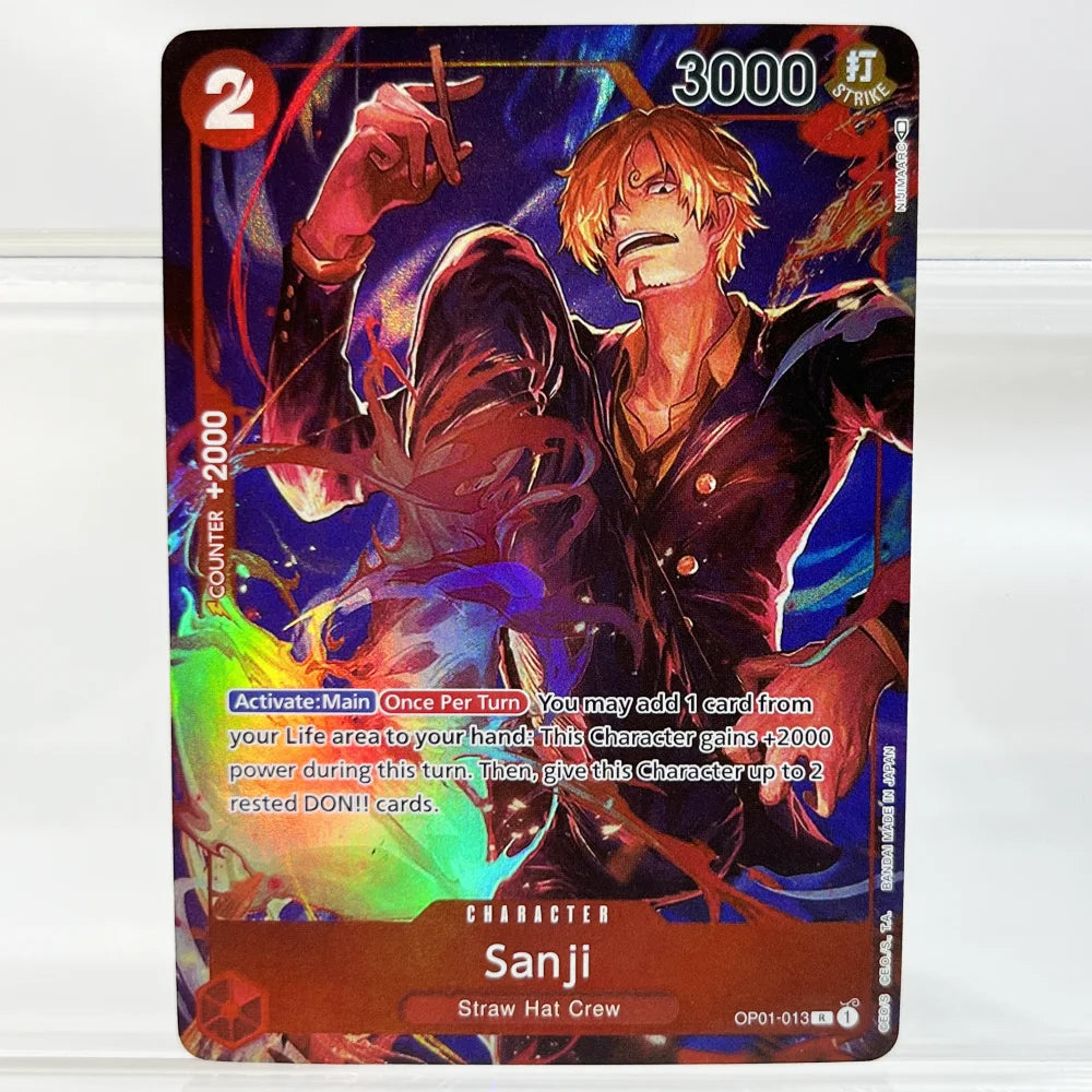 One Piece OPCG Anime Card English Version Sabo/Portgas.D.Ace/Monkey.D. LUFFY Game Anime Collection Proxy Cards Collection Cards