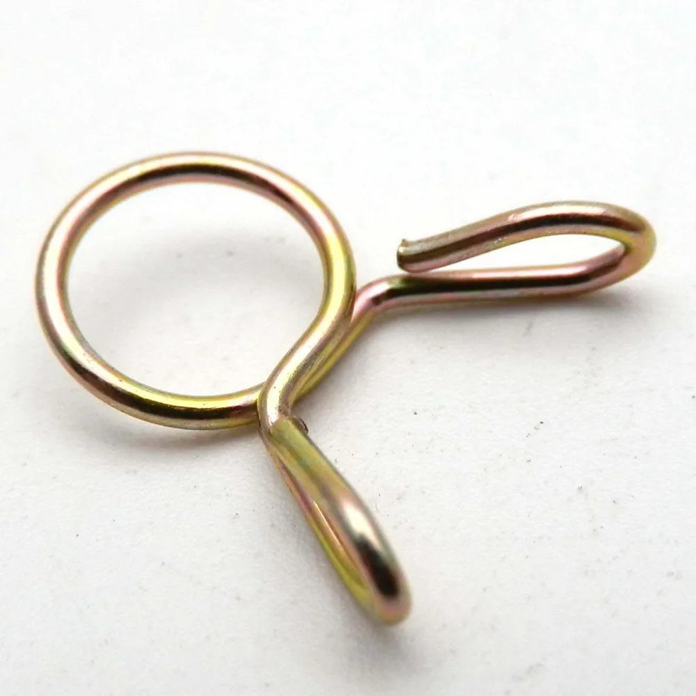 50/40/30/20/10pcs 8mm Oil Hose Clamps Motorcycle Scooter ATV Moped Fuel Line Hose Tubing Spring Clips Clamp