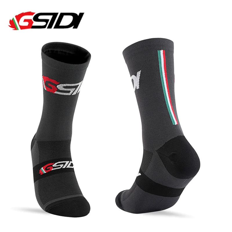 GSTDI New Cycling Socks High Quality Compression Men Bike Outdoor Women Running Professional Sports Running