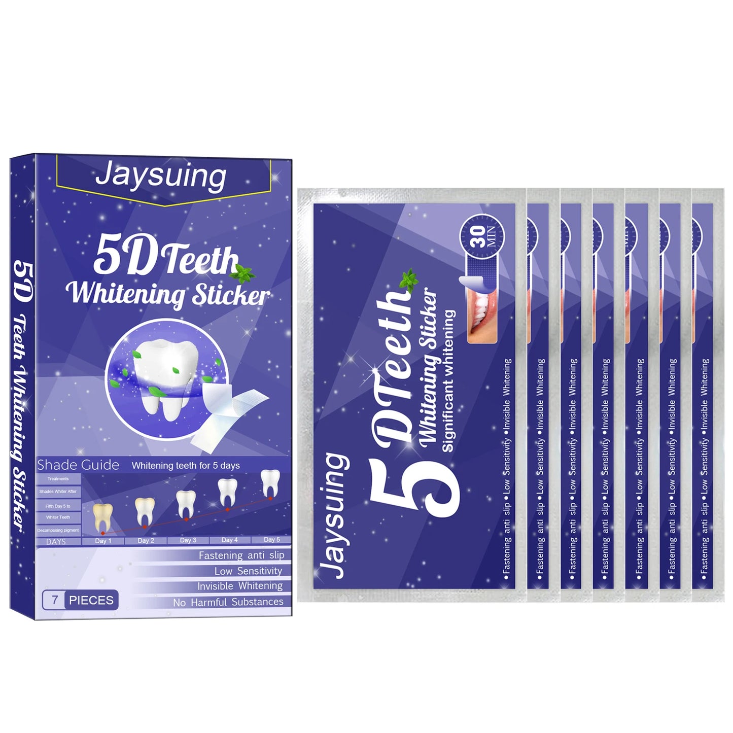Teeth W-hitening Stickers Mint W-hite Teeth Gel Tooth W-hitener Strips Teeth Yellow Smoke Stains Tea Stains Oral Hygiene Care