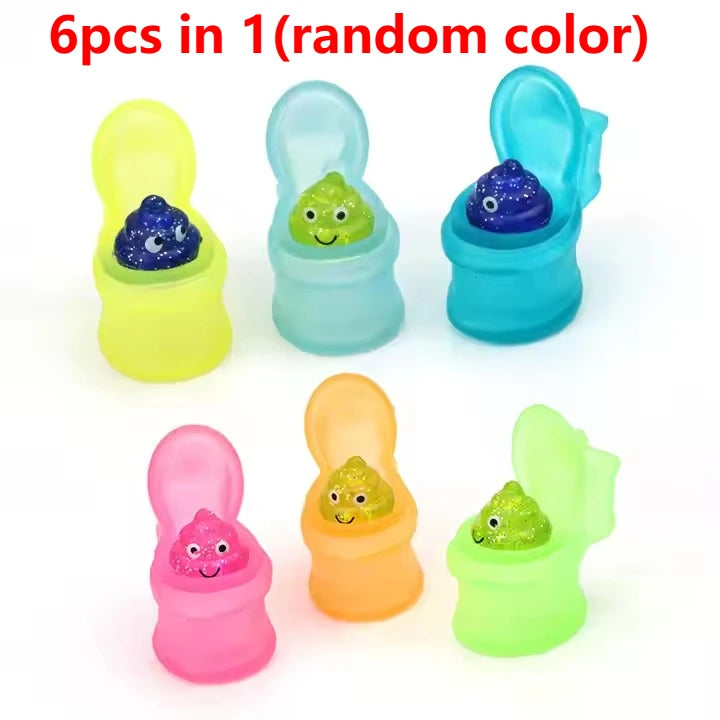 Squeeze Toilet Poop TPR Soft Kawaii Mochi Soft Stress Relief Fidget Toy,Laugh Out Loud with These Fun Prank Toilet Toys for Kids