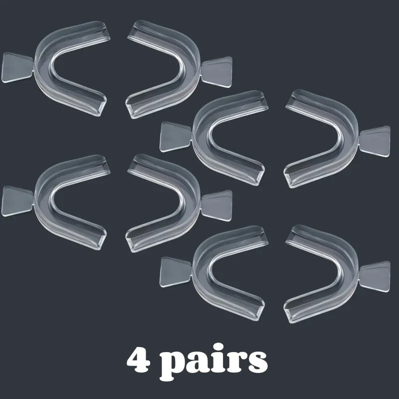 1-4pair Unisex Teeth Aligner Silicone Invisible Dental Orthopedic Tray for Whitening Straightening Nighttime Use Teeth Care Tool