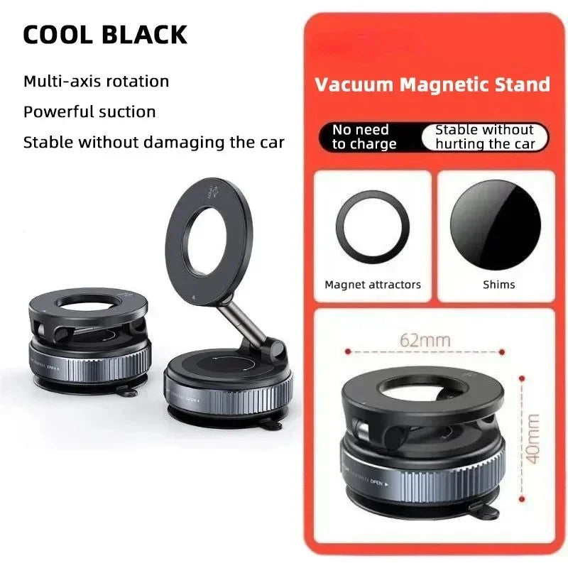 New foldable vacuum adsorption magnetic car phone holder 2025 suction cup dedicated navigation phone holder%#%#%#%#