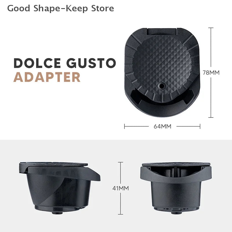 Reusable Coffee Capsule Adapter for Dolce Gusto Genio S Crema Pod Grinder - Eco-Friendly and Compatible with Coffee Pods