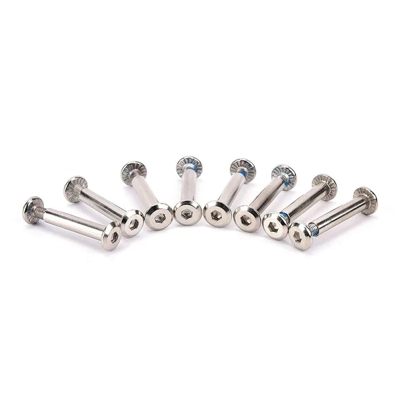 8pcs Skates Screws Roller Skates Parts Axle Male And Female Screws For Inline Skates 31 MM