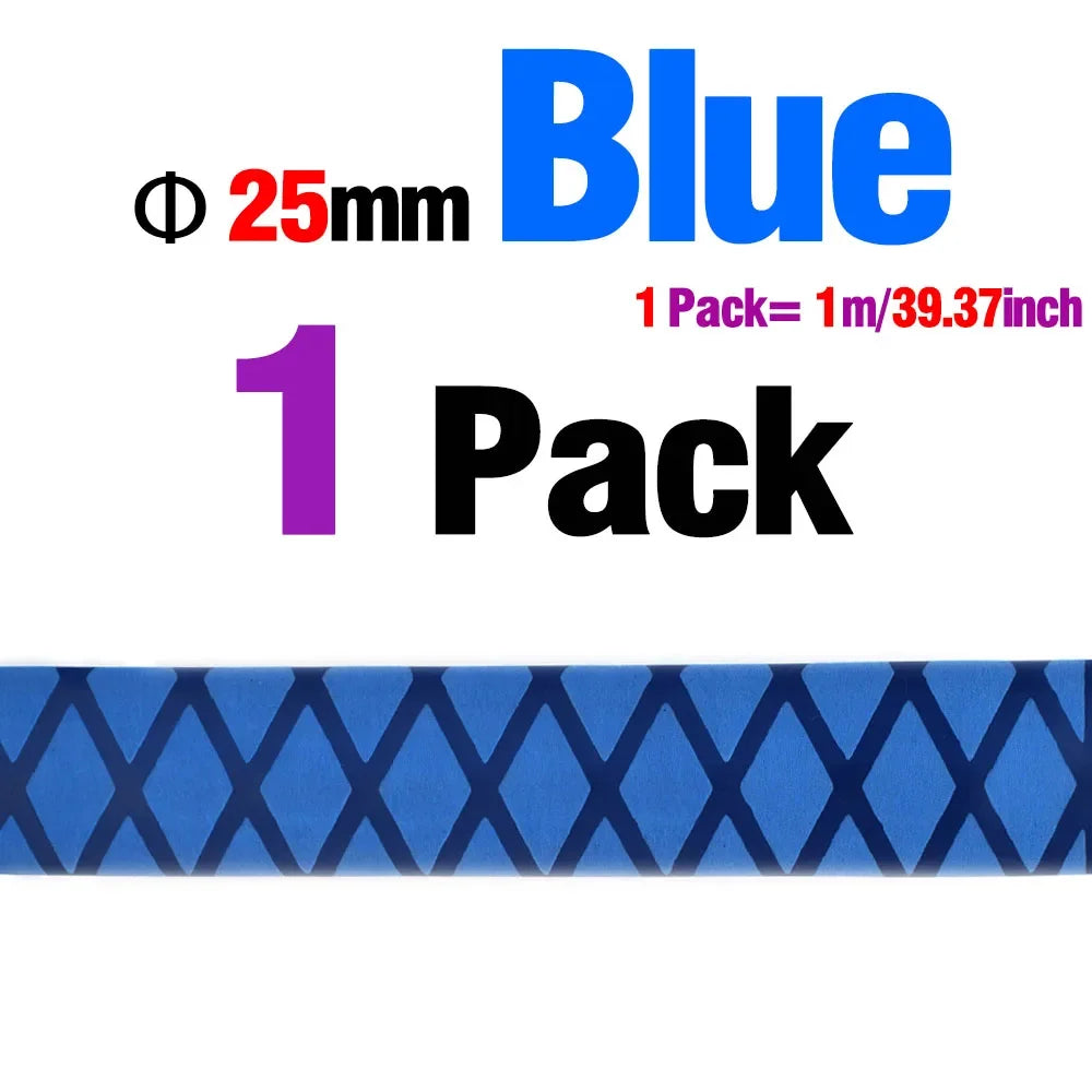 Diameter 25mm 30mm X-Tube Heat Shrink Sleeve Wrap Fishing Bulding Handle Cork Rod Grip Waterproof and Insulation 40 Inch Length