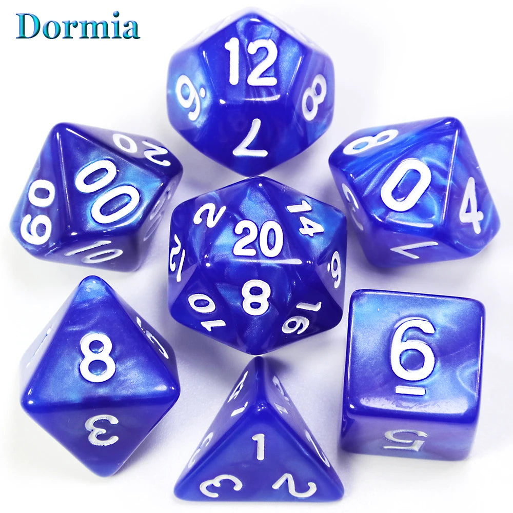 Custom Dice DND Marble Dice Various Colours Available And Beautiful Marble Effect Pearl Veins Effect For Party Roll Playing Game