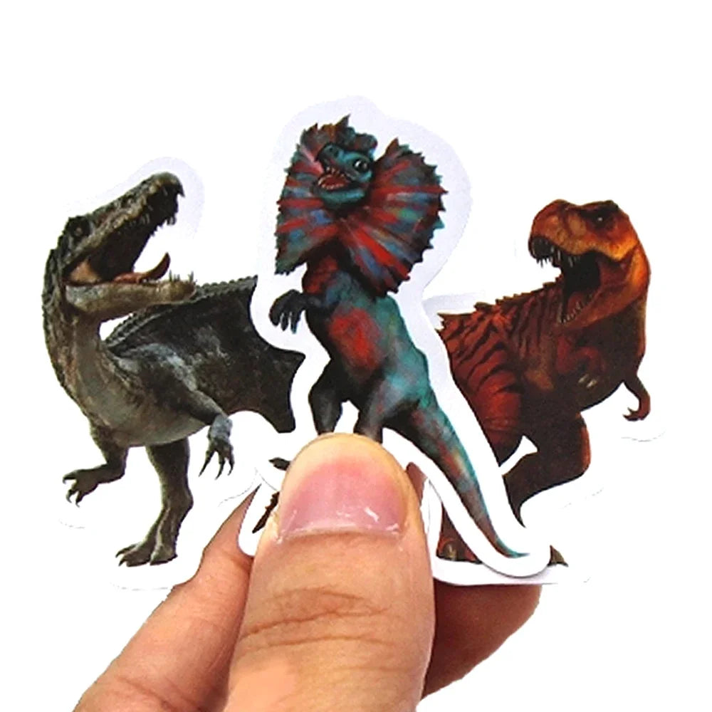 10/50/100pcs Funny Dinosaur Stickers Cartoon Decals Toy Stationery Guitar Phone Bicycle Laptop Luggage Car Graffiti Kids Sticker
