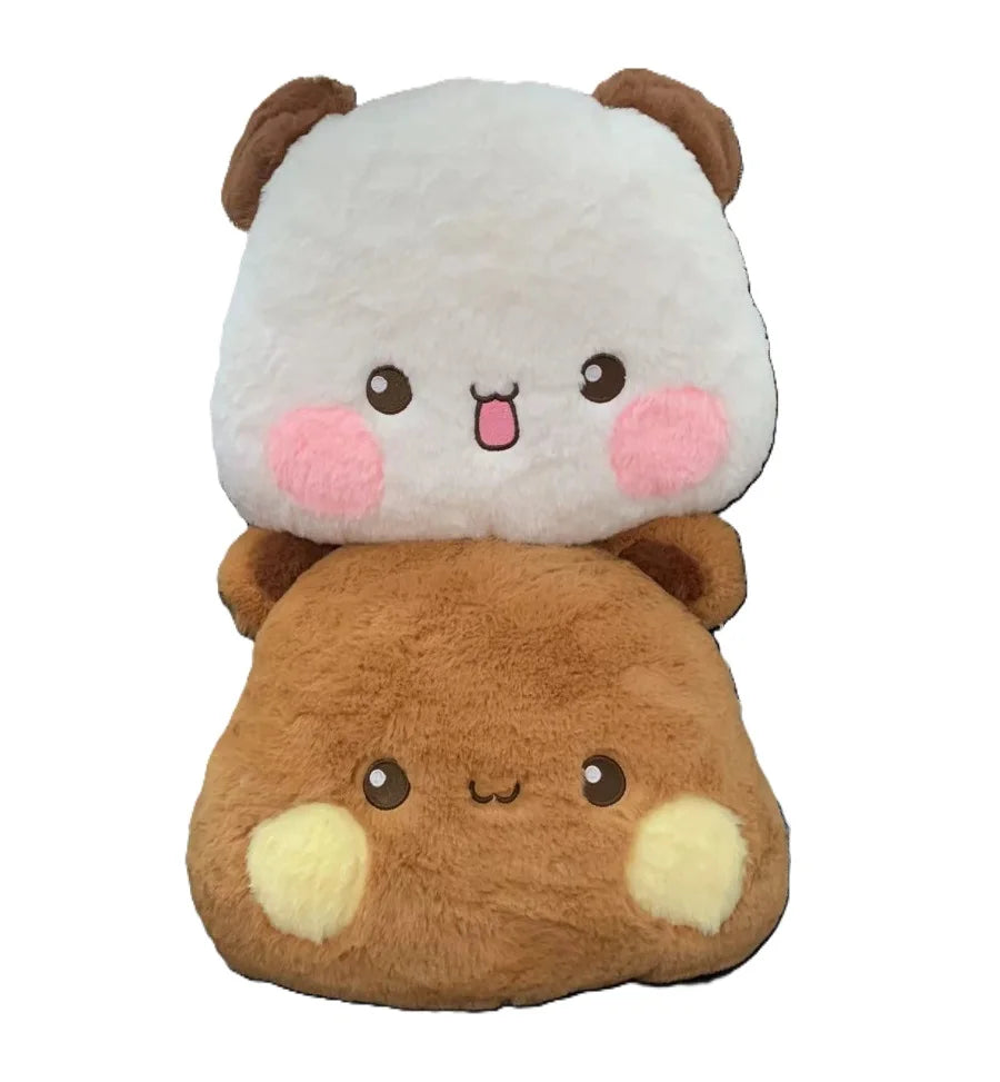 Bubu Dudu Plush Pillow Yier Panda Bear Dolls Lovely Cartoon Stuffed Soft Plushies Car Cushion Sofa Pillows Home Decoration