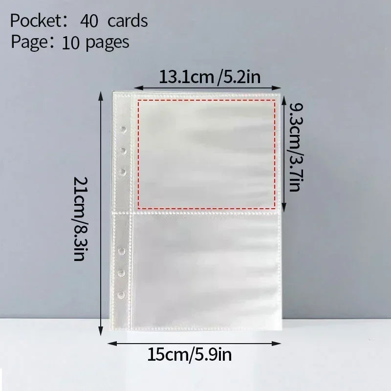 A5 Photocard Binder Cover Kpop Photo Album Simple Card Binder Collect Book Loose-leaf Photocard Album Kpop Card Binder