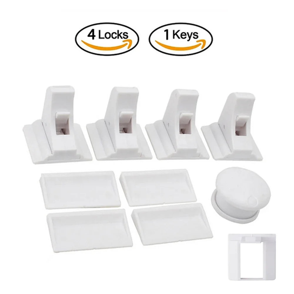 Baby Safety Lock Invisible Lock Kids Security Drawer Latch Cabinet Door Magnetic Child Safety Lock Limiter Children Protection