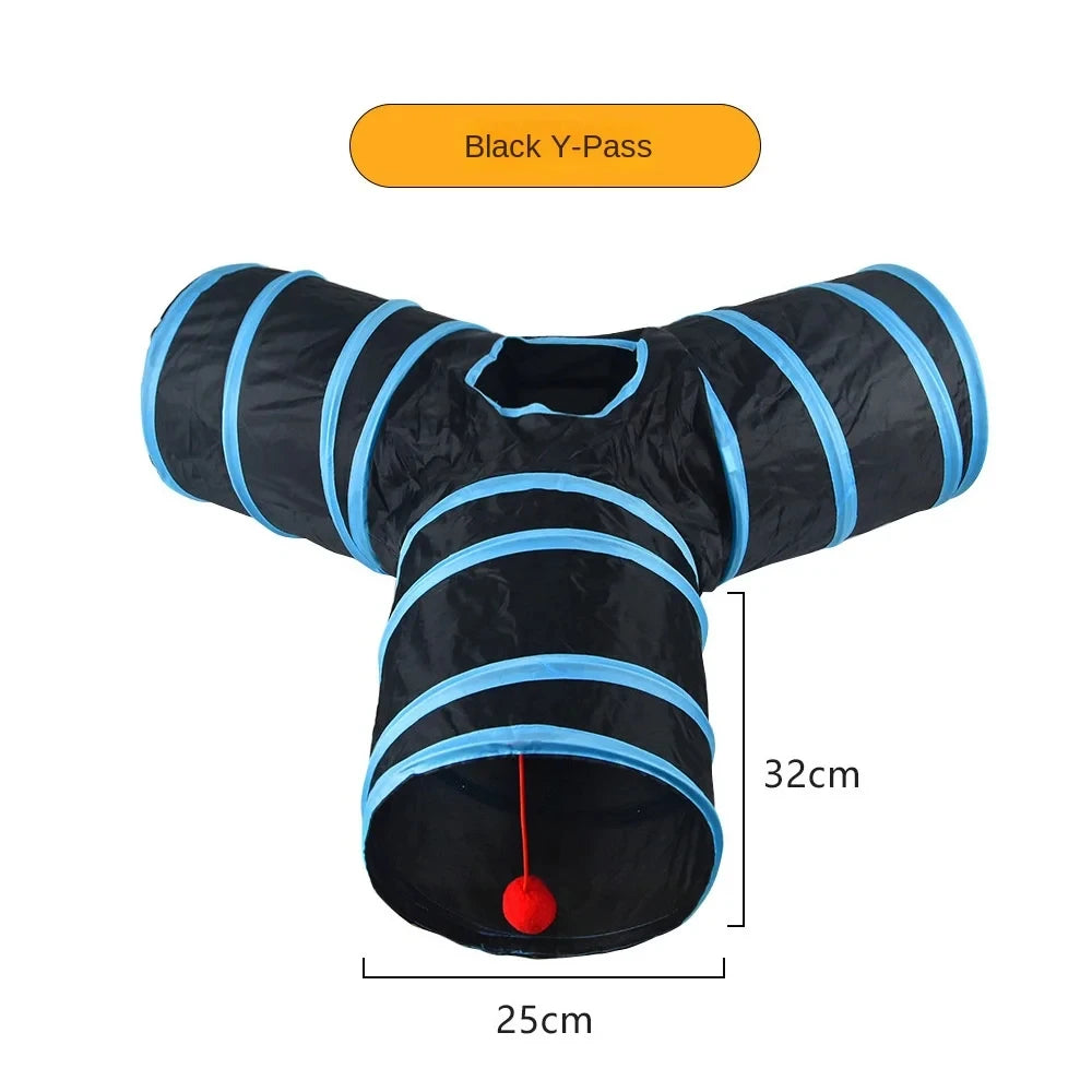 Cat Tunnel Foldable Pet Supplies Cat S T Y Pass Play Tunnel Cat Toy Breathable Drill Barrel for Indoor loud paper