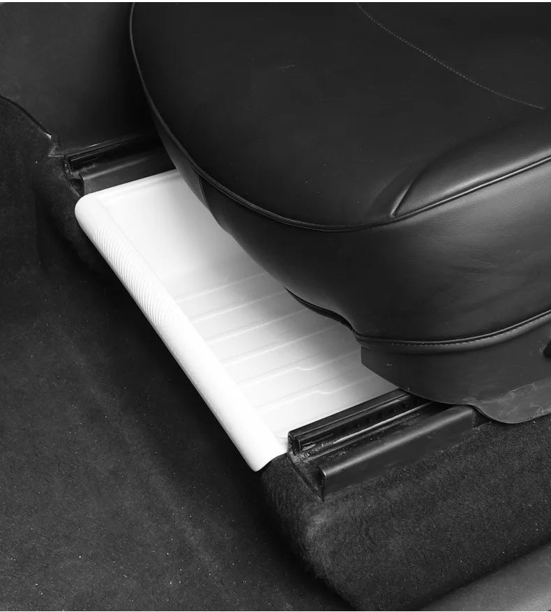 For Tesla Model Y Under Seat Storage Box Case Car Seat Organizer Vehicle Underseat Drawer Holder for Tesla Model Y Interior Tray