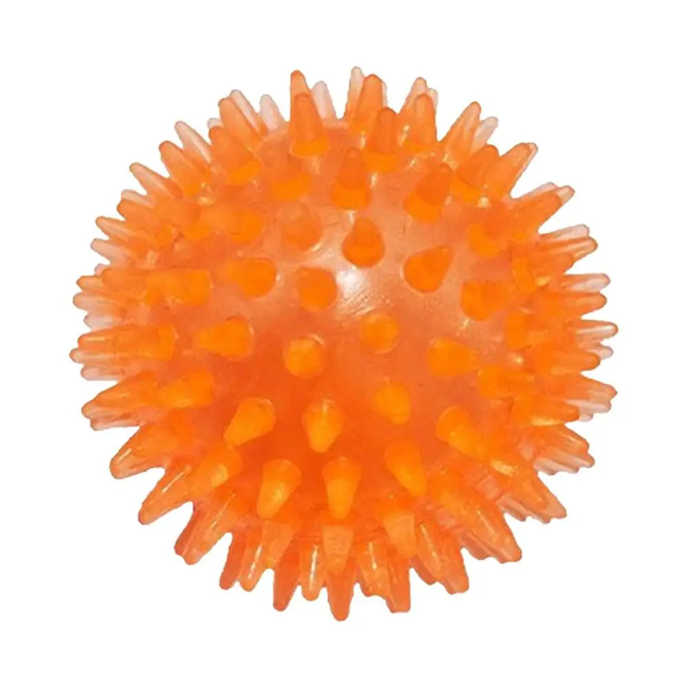 Pet Dog Toys Cat Puppy Sounding Toy Polka Squeaky Tooth Cleaning Ball TPR Training Teeth Chewing Toy Thorn Balls Pet Accessories