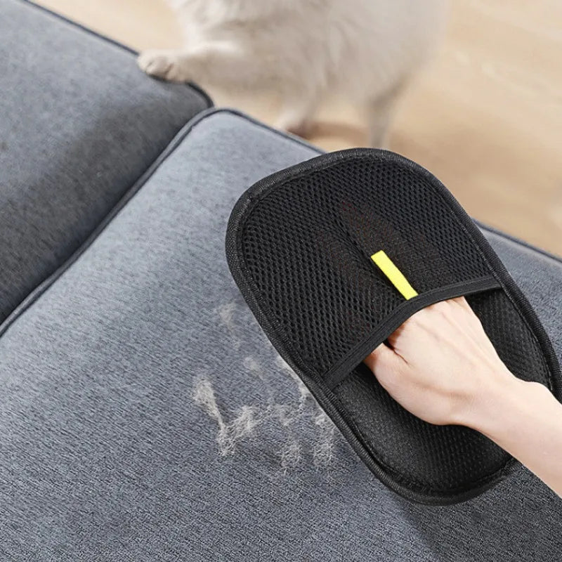 Pet Grooming Gloves Static Dedusting Brush Pet Hair Remover Brush Removing Dog Cat Hair From Sofa Carpet Clothes Tool Supplies