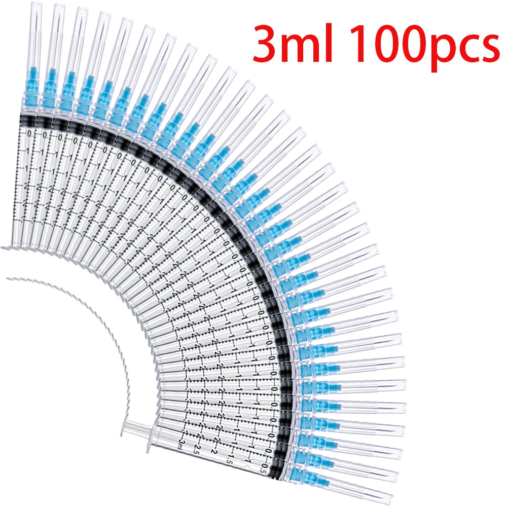 3ml Disposable Luer Lock Syringe, Suitable for Pets and Farm Animals, Industrial Use, Laboratory Dispensing, and Manual Applications