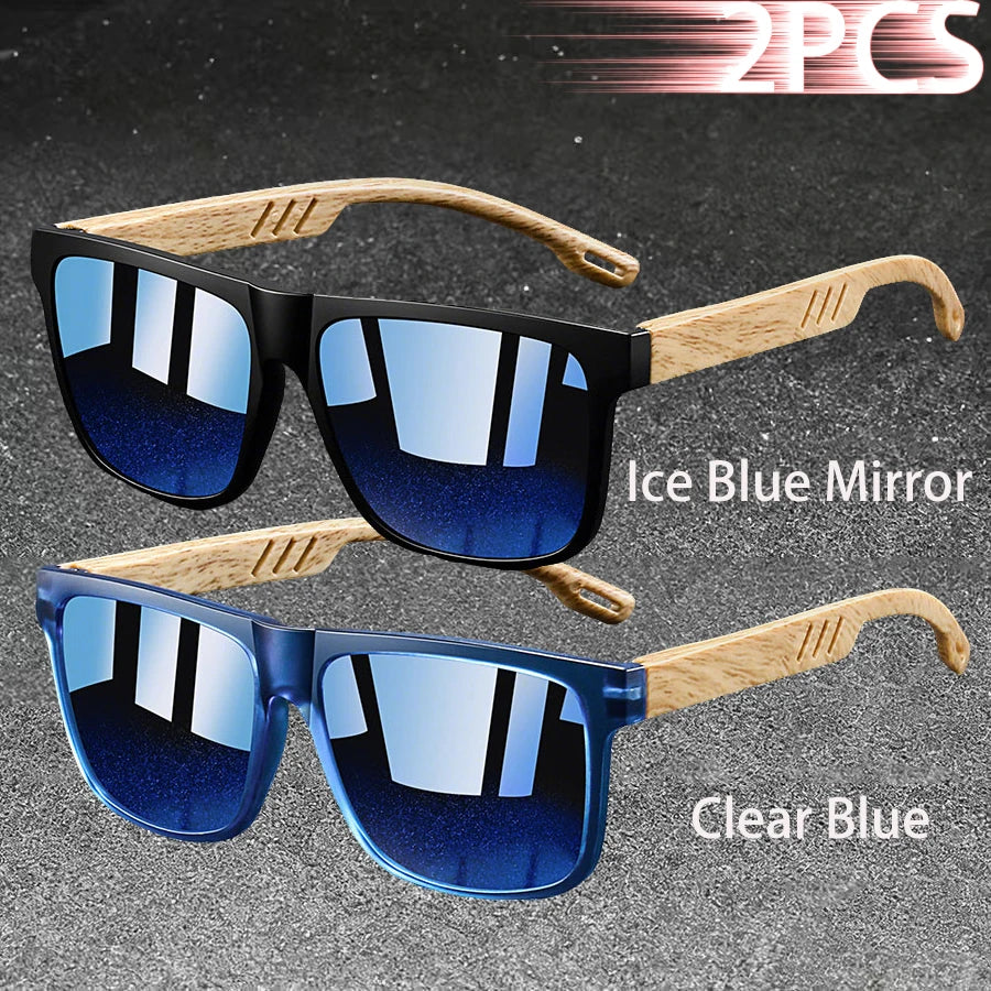 Fashion Vintage Square Square Frame Sunglasses Men Women Fishing Driving Man Luxury Brand Designer Sun Glasses Eyewear