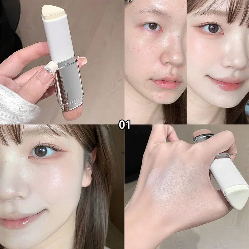 Lazy Foundation Stick, Moisturizing and Natural Concealer Makeup, Matte Makeup Base, Keep Makeup and Sweat