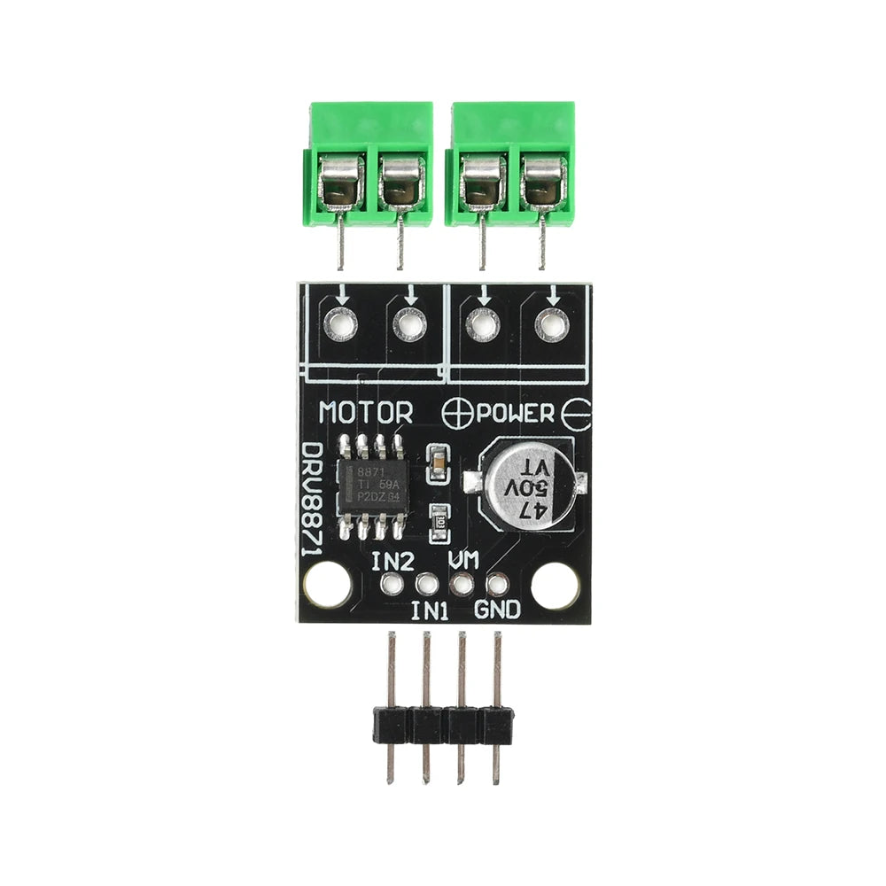5/1Pcs DRV8871 DC 6.5-45V H-Bridge Motor Driver Module 3.6A Brushed DC Motor Control PWM 10A Sinking Source for DIY Robot