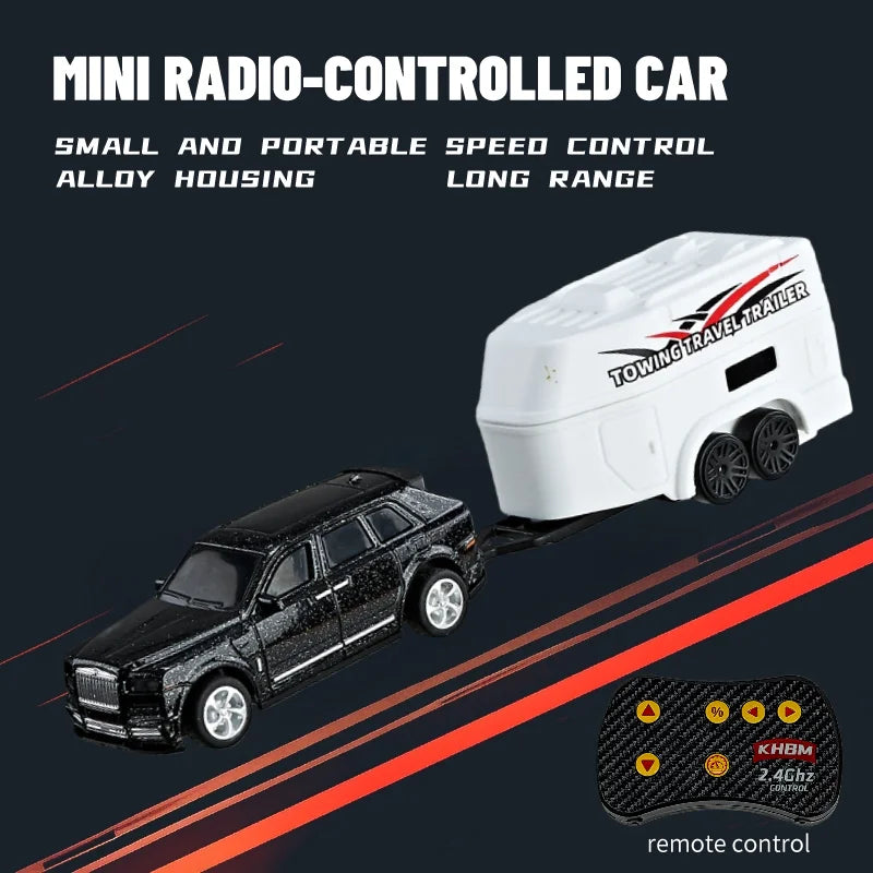 New RC Car MINI Alloy 1/64 Remote Control Car Convenient to Carry 60 Minutes of Work Time Children's Gifts Electronic Toys