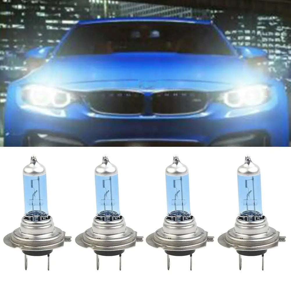 4pcs Car H7 100W LED Headlights 12V 4500K Super White Daytime Running Lamp Light Bulb HALOGEN Fog Lights universal