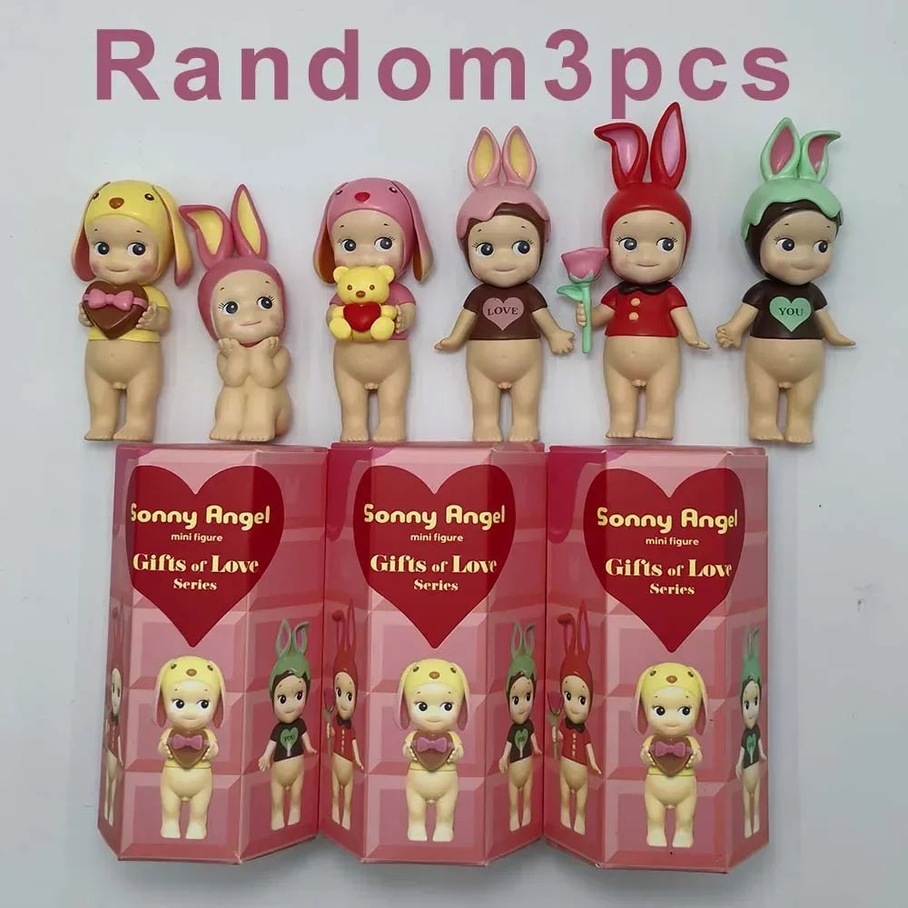 Sonny Angel Mini Figure Gifts Of Love Series Chocolate Mysterious Surprise Blind Box Toy Cure Doll Lucky Mascot Girls Gifts