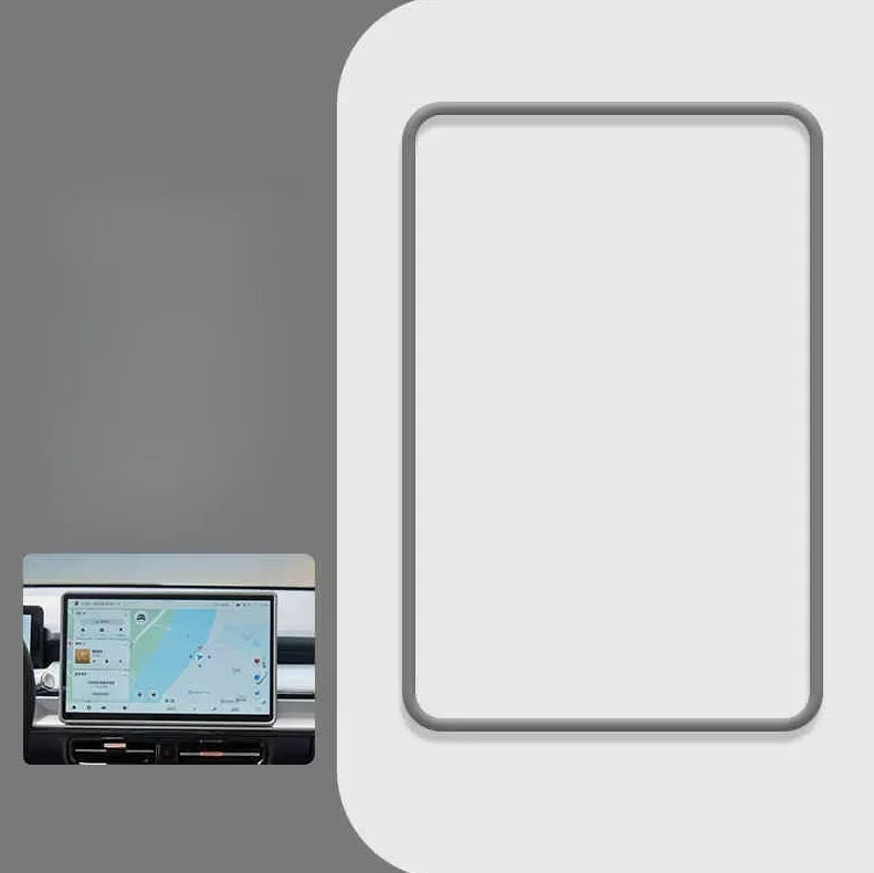 For Leapmotor B10 Silicone Screen Protector Frame Navigation Screen Anti-bump Protective Case Car Interior Decoration Products