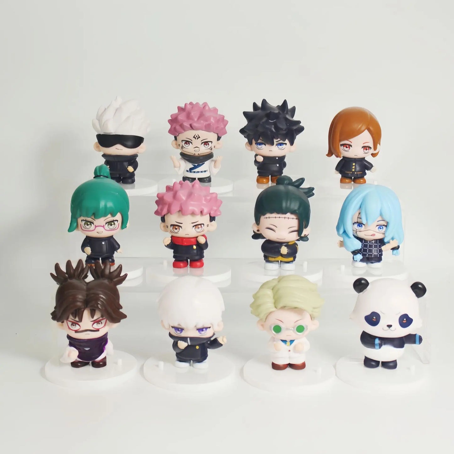 12pcs/set Animation Jujutsu Kaisen Itadori Yuji Gojo Satoru Ryomen Sukuna Megumi Kugisaki Action Figure Collection Anime Model