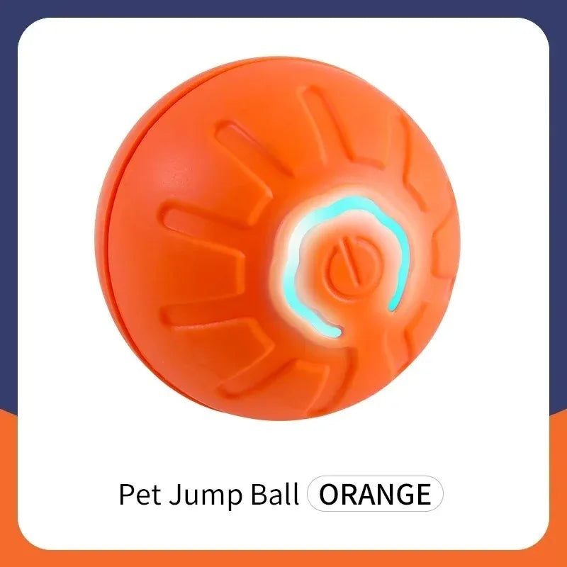 Smart Dog Toy Ball Electronic Interactive Pet Toy Ball USB Automatic Bouncing Rolling Toy Ball With RGB Lights Puppy Cat Product