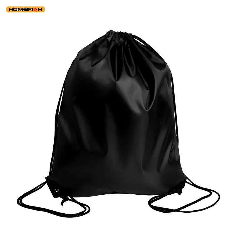 HOMEFISH Waterproof Foldable Gym Bag Bundle Pocket Fitness Backpack Drawstring Shop Pocket Hiking Camping Swimming Sports Bags