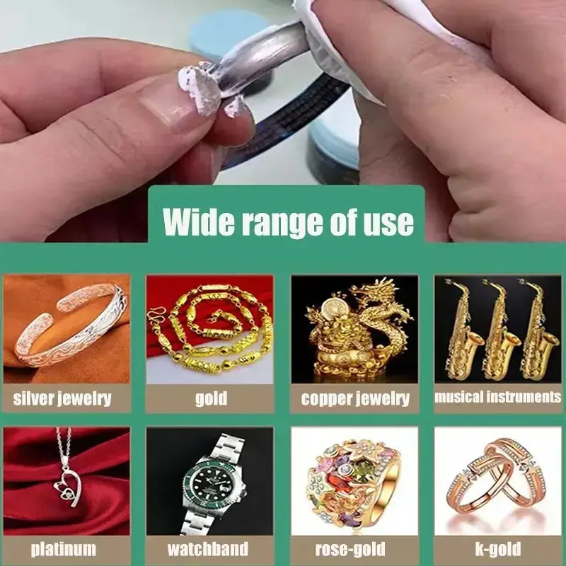 LOORSAN Jewelry Polishing Cream 32G Gold Silver Ring Bracelet Cleaning Sparkle Tarnish Remover Restore Shine Restore Luster Care