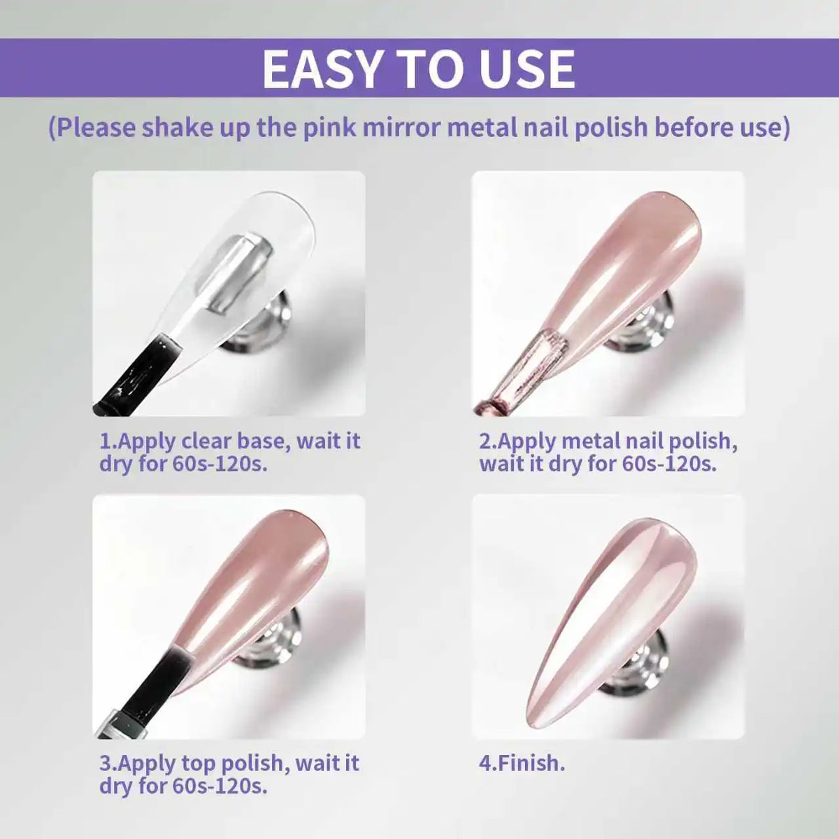 10ML Champagne Color Nail Polish, Fast-Drying, No UV Lamp Needed, Pearl Cream Texture, High Gloss,For Daily Use and Parties
