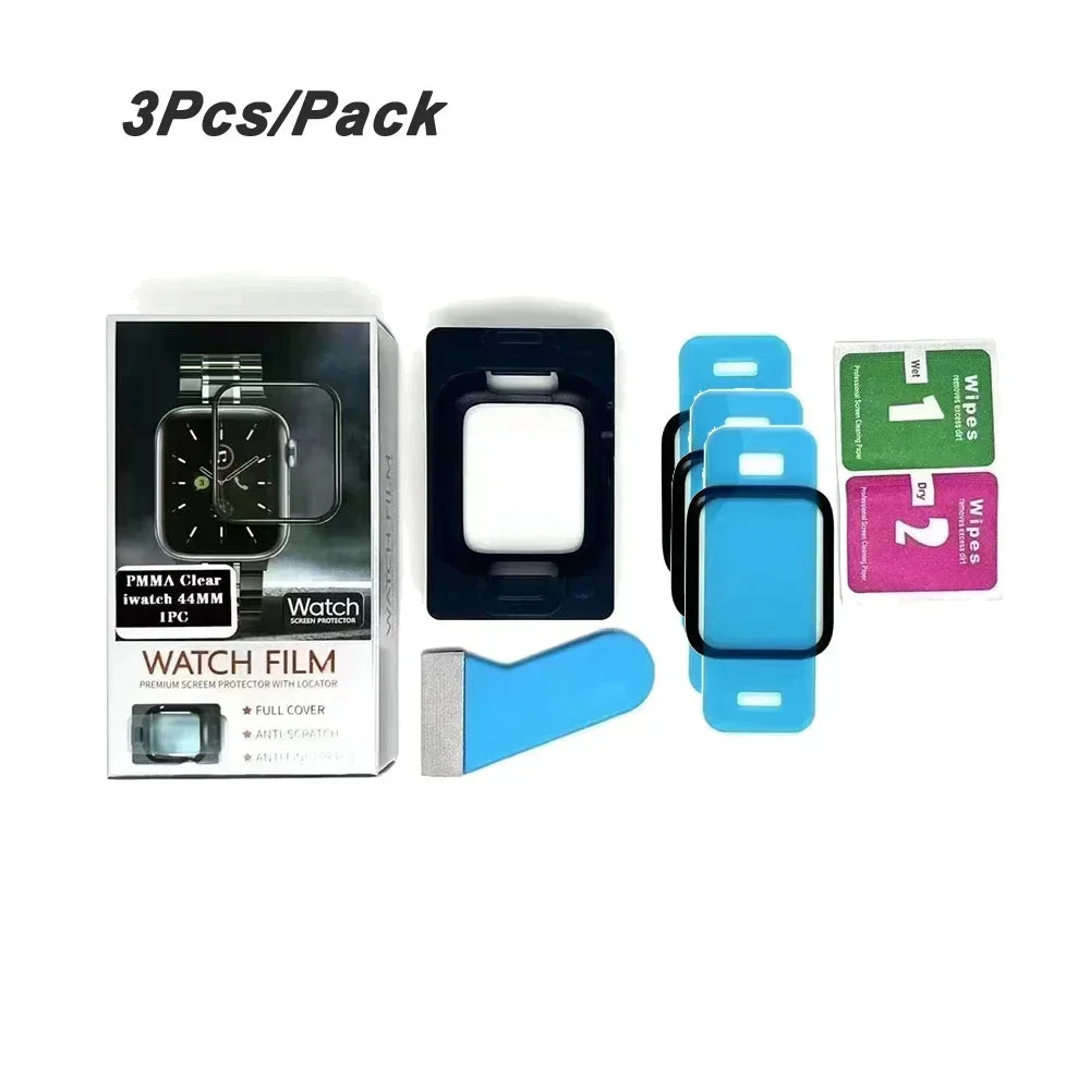 Install Tray Screen Protector for Apple Watch Ultra 49mm Series10 42mm 46mm For iWatch 9 8 7 6 5 4 3 SE 45mm 41mm 44mm 40mm 38mm