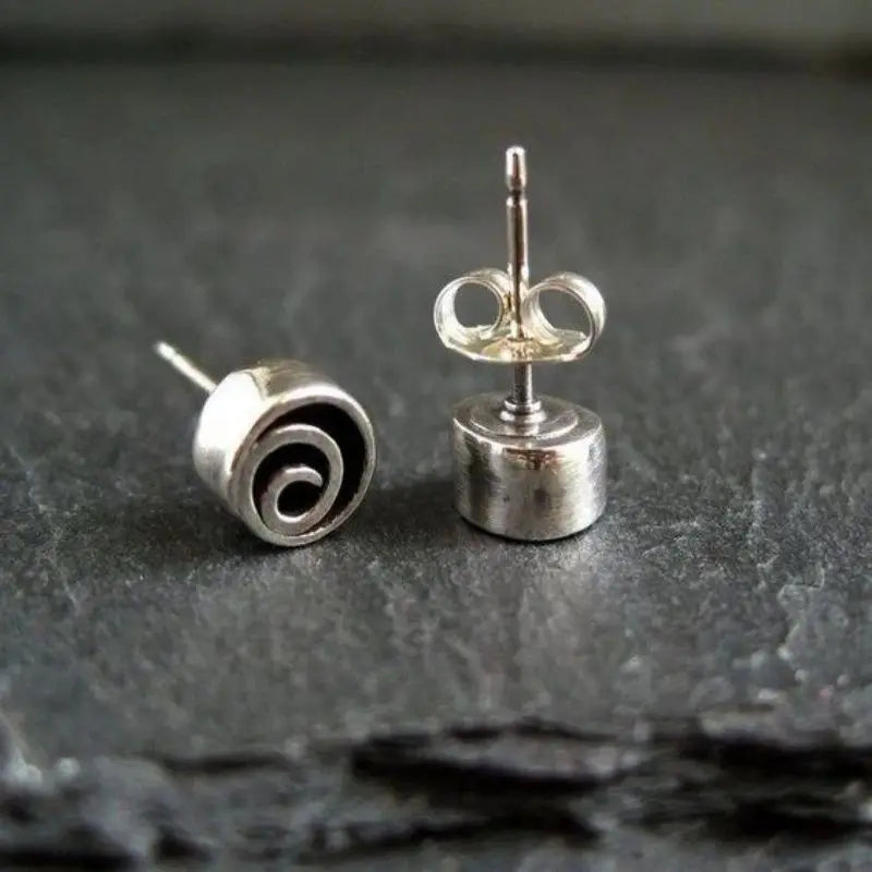 Antique Asymmetric Tulip Flower Pattern Stone For Women Party Gift Accessories Custom Jewelry